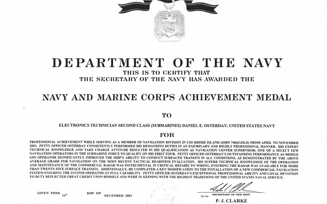 Navy & Marine Corps Achievement Medal